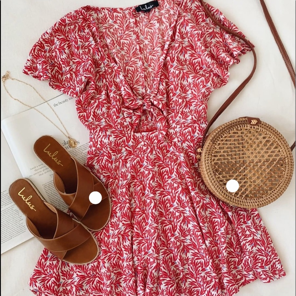Red and white dondi romper